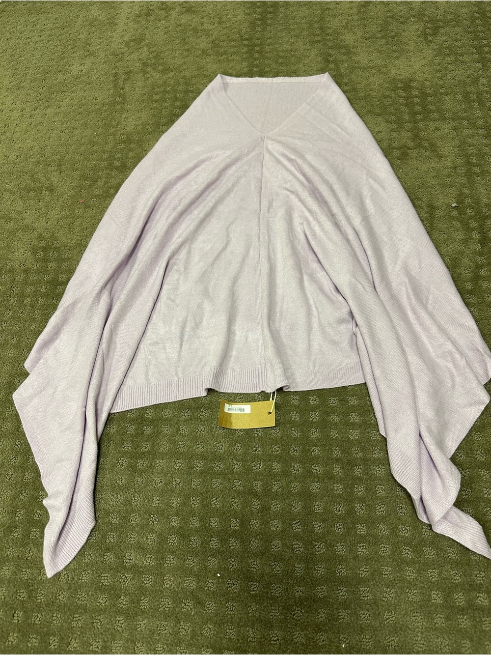 Light Lavender V-Neck Women's Poncho